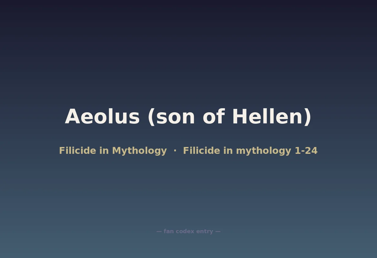 Aeolus (son of Hellen)